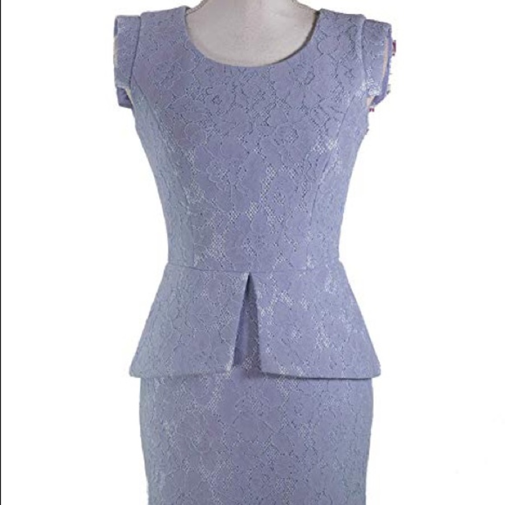 ANTONIO MELANI: PURPLE LACE DRESS